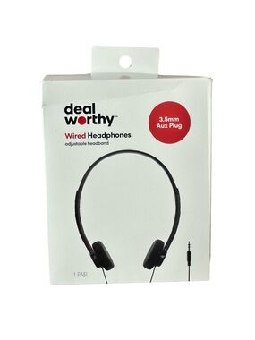 Target Deal Worthy Wired Headphones in Black